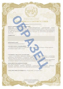 Образец Сертификат СТО 01.064.00220722.2-2020 Жуковка Сертификат СТО 01.064.00220722.2-2020 